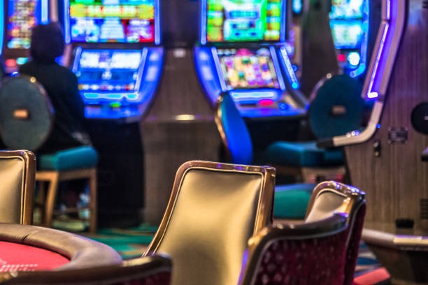 Live blackjack table with dealer and players